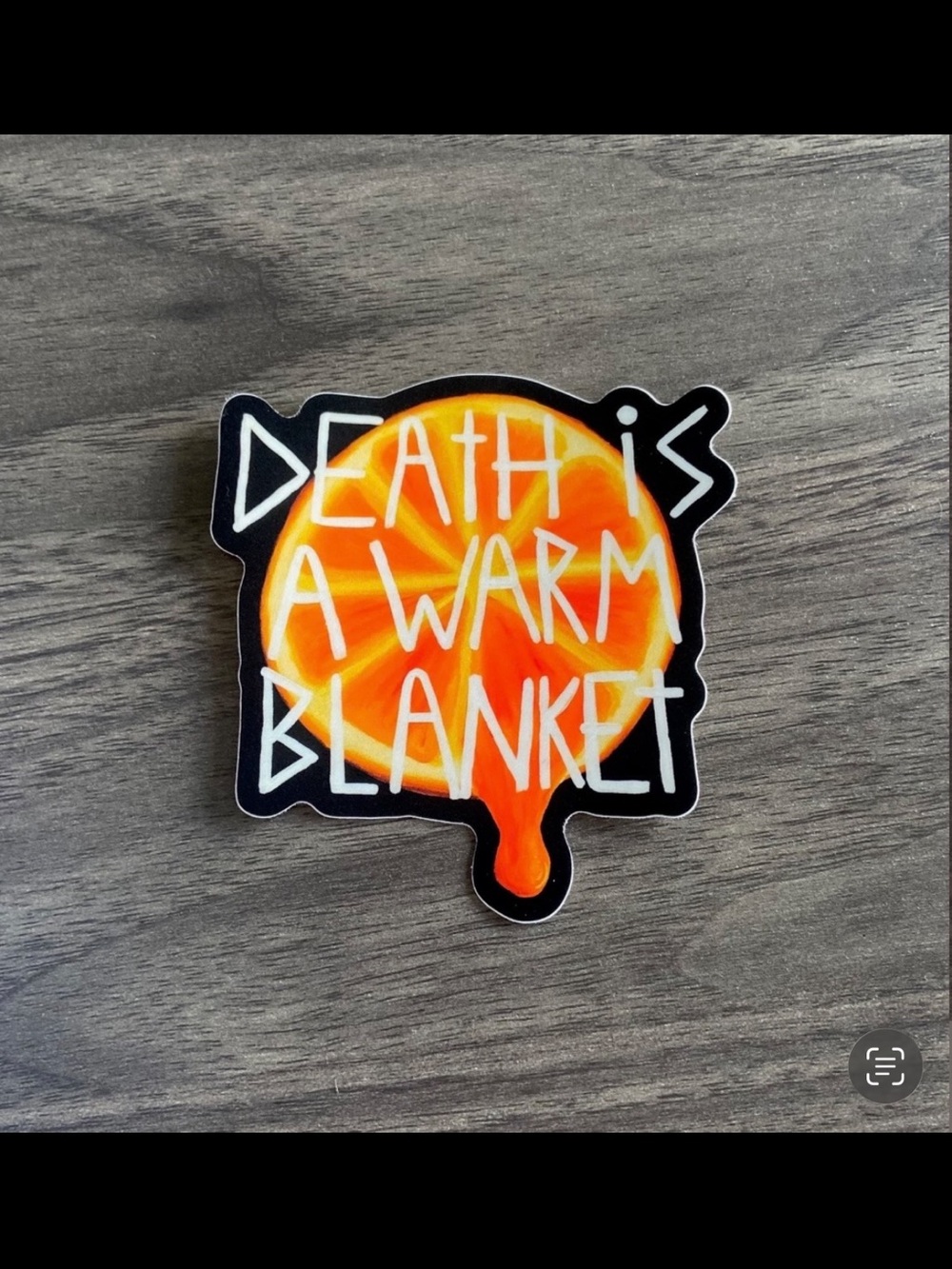 Death Is A Warm Blanket Microwave Pop Punk Warped Tour Post Hardcore Sticker